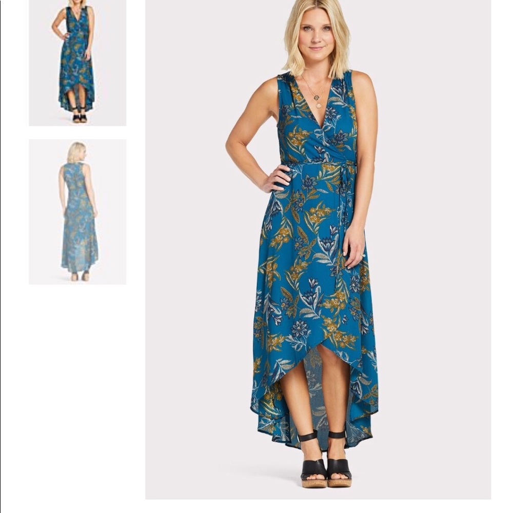 Sleeveless wrap dress